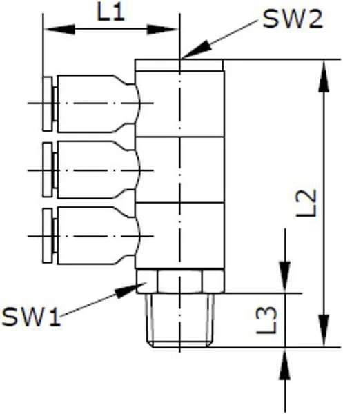 Kramp - BC3S614P - Push-in Fitting