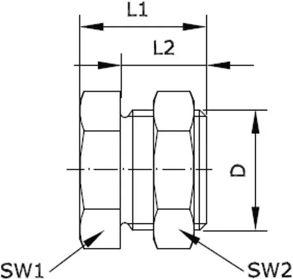 Kramp - BHF18B - Bulkhead Connector