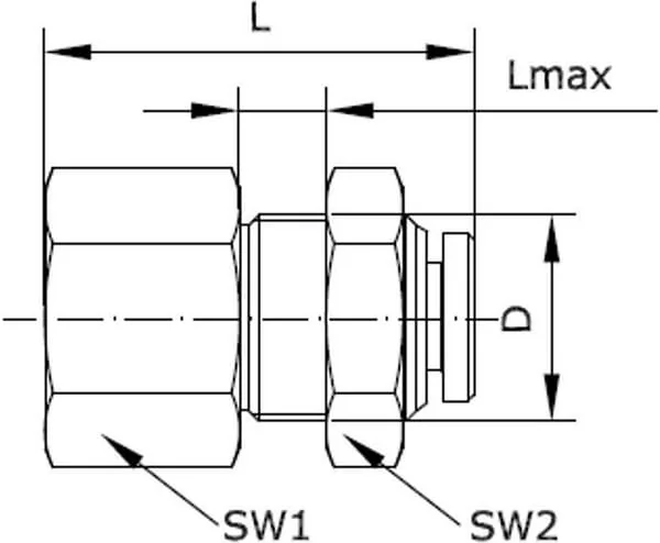 Kramp - BHFT618B - Push-In Fitting
