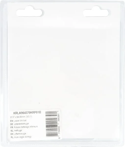 Kramp Blister - KRLA964370KRP01B - Lower Link Ball Diameter 37 x 64-45mm, 3/3