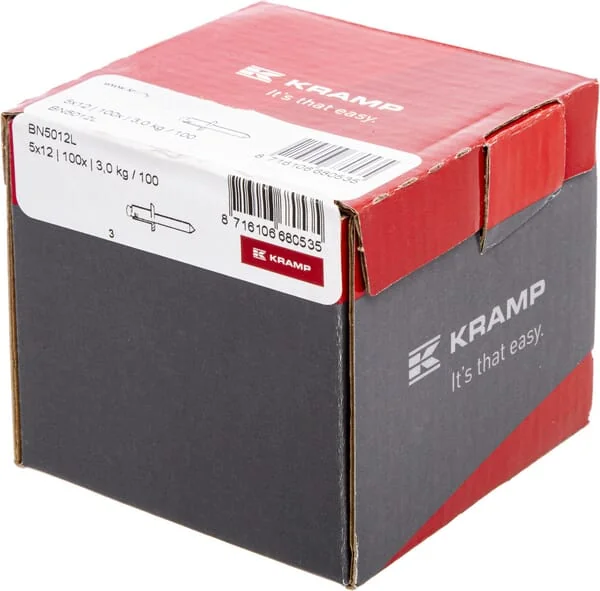 Kramp - BN5012L - Kramp Blind Rivet 5.0x12 Large Head
