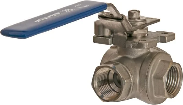 Kramp - BV3L12FSS - Stainless steel ball valve 1/2" (3 way l )