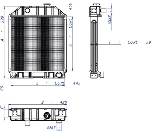 Kramp - C7NN8005LN - Radiator