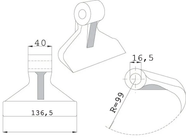 Kramp - CK0960 - Light Flail for Mulcher, Berti