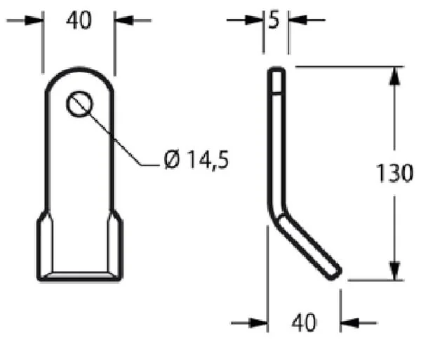 Kramp - CK3410 - Cranked Flail 40x132mm Maletti