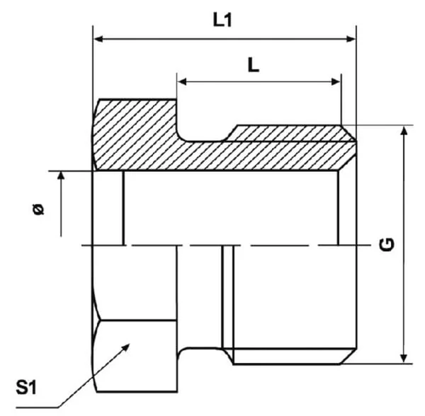 Kramp - CLUWS8L - Edge Screw Cone 60°