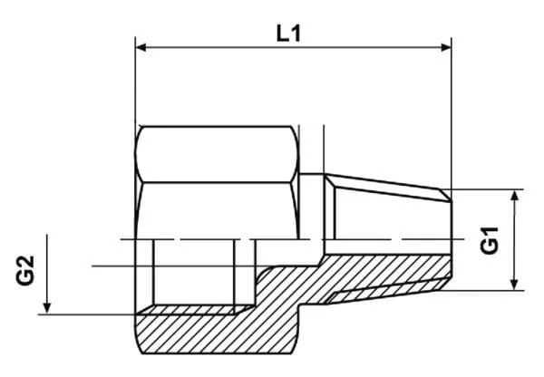 Kramp - CLVMK6M10 - Extension With Outer Thread