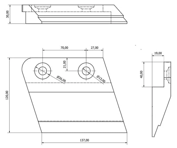 Kramp - CP488669CN - Subsoiler Point Carbide