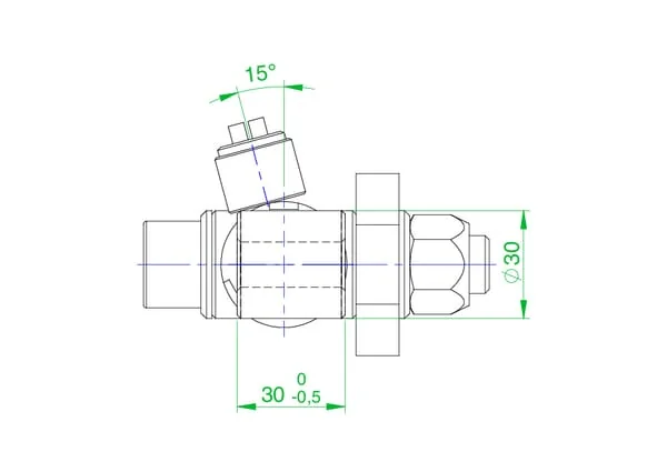 Kramp - D1625160FT - Quick Change Cylinder D16-25-160