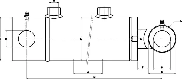 Kramp - D163250ST - Cylinder D16-32-50 ST-Series