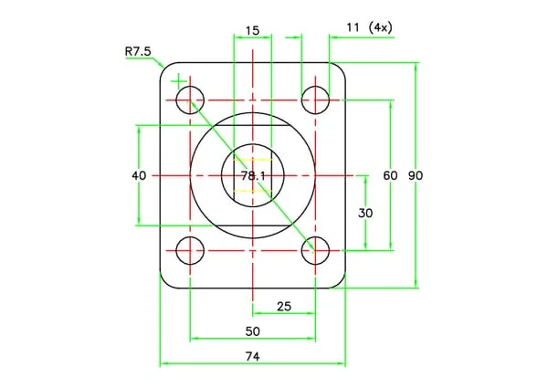 Kramp - D254075CW1 - Quick-Change Cylinder CW10 Pladdet