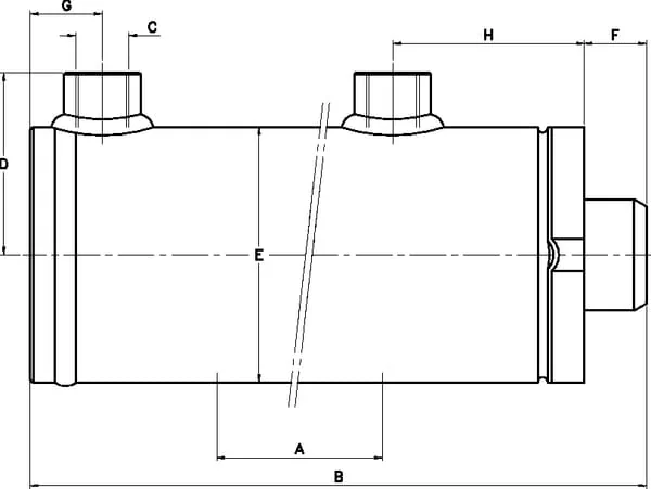 Kramp - D50802000 - Kramp Self-Build Cylinder 50-80-2000
