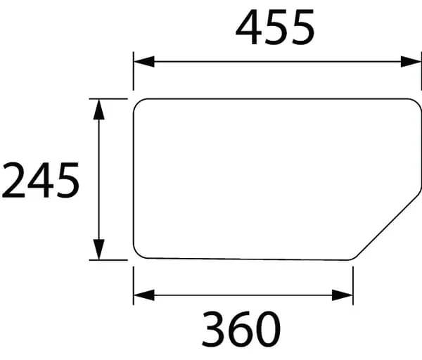 Kramp - D6874 - Rear Window Lower