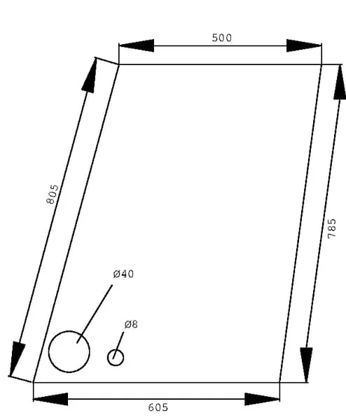 Kramp - D6906 - Kramp Door Window Upper