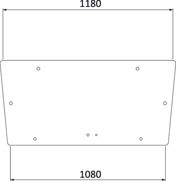 Kramp - D6908A - Kramp Rear Window Upper