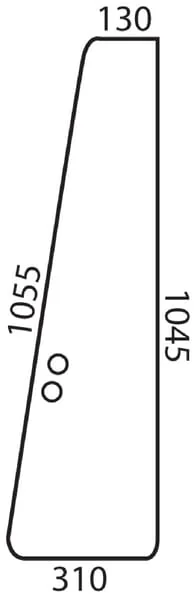 Kramp - D6915 - Kramp Door Window Front Part L/R