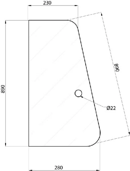 Kramp - D7013 - Front Glass Door Part