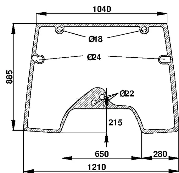 Kramp - D7121 - Kramp Windshield Upper Opening