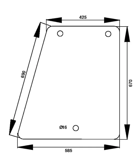 Kramp - D7309 - Side Window