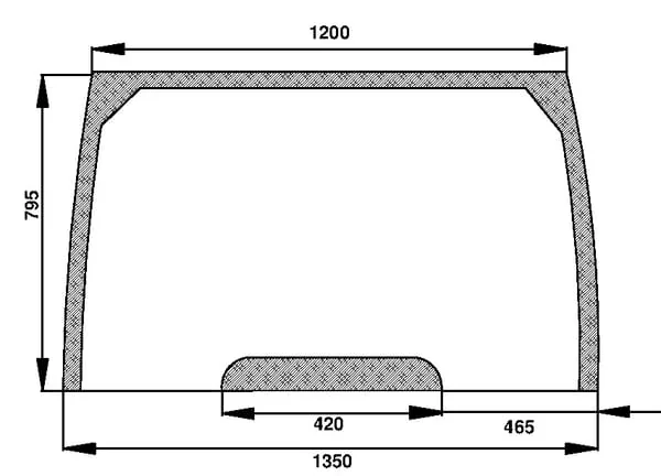 Kramp - D7320A - Kramp Windshield Fixed