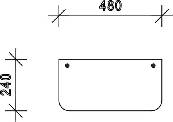 Kramp - D7409 - Kramp Rear Window Lower