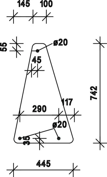 Kramp - D7742 - Kramp Windshield Lower