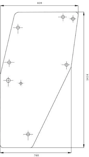 Kramp - D7745T - Door Glass