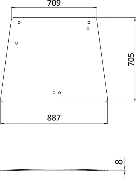 Kramp - D7761 - Rear Window Upper