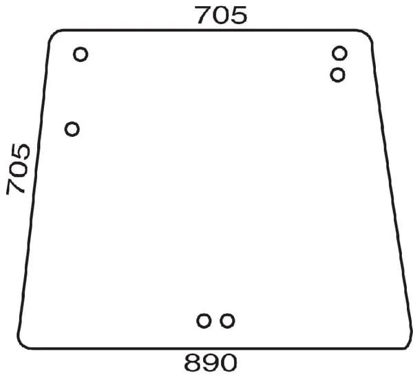 Kramp - D7761T - Kramp Rear Window Upper