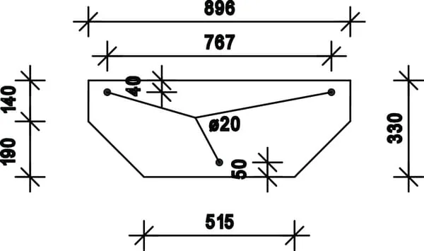 Kramp - D7762 - Kramp Rear Window Lower