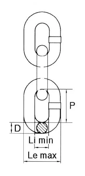 Kramp - D78100G100 - Lifting Chain Diameter 10mm x 30mm G100 Kramp