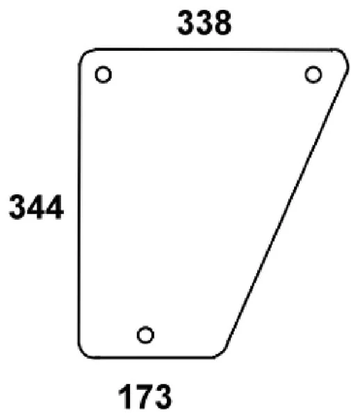 Kramp - D8050 - Windscreen Lower L/R