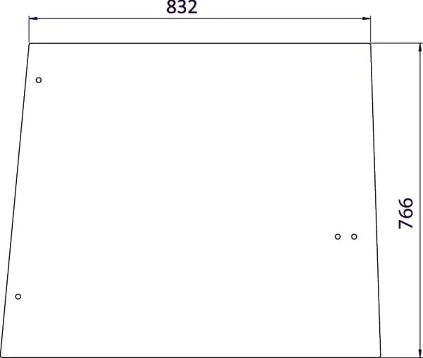 Kramp - D8076 - Side Glass