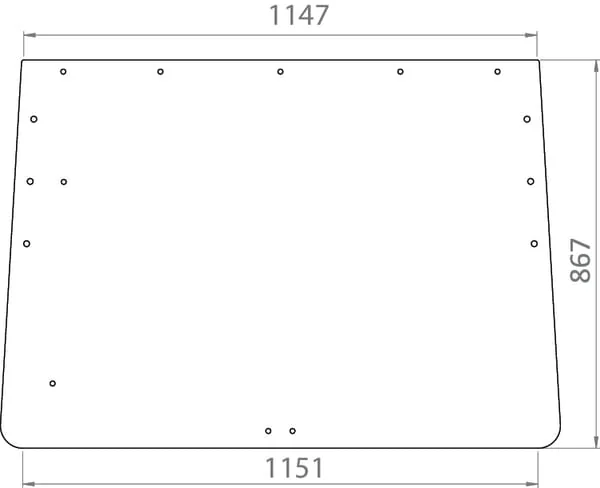 Kramp - D8506 - Rear Window Upper