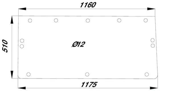 Kramp - D8508 - Kramp Rear Window Upper