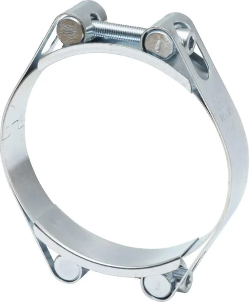 Kramp - DBHC105115 - Hose Clamp, 105-115mm Double Bolt, Double Band DIN912 Zinc Plated Kramp
