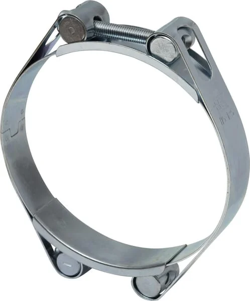 Kramp - DBHC115125 - Hose Clamp, 115-125mm Double Bolt, Double Band DIN912 Zinc Plated Kramp