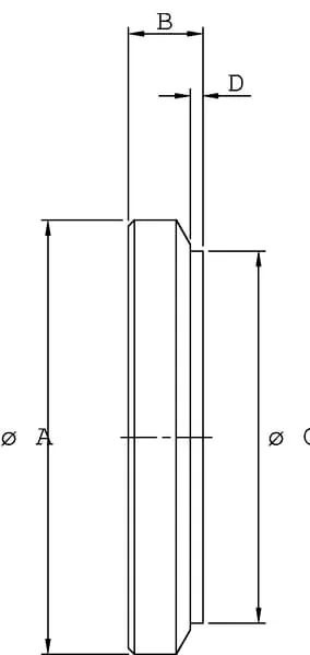 Kramp - DC3903501 - Cyl End Cap Pc25 Bore 35