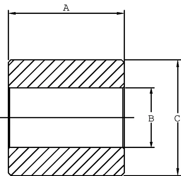 Kramp - DC39BEVA070 - Bush 60 x 30.5 L=80 320 Bar