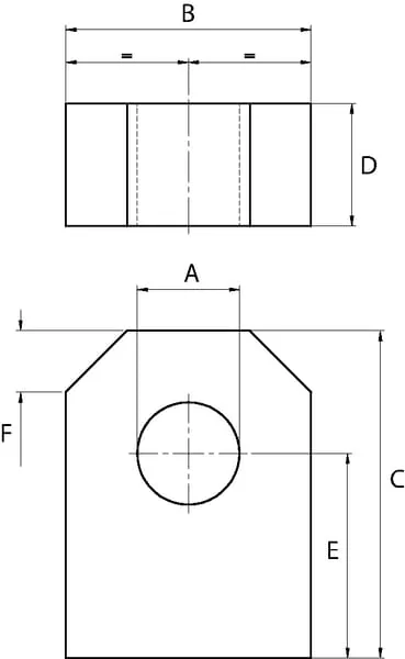 Kramp - DC39BEVQ080 - Kramp Beveled Strip 70x50 - 100 - Diameter 30