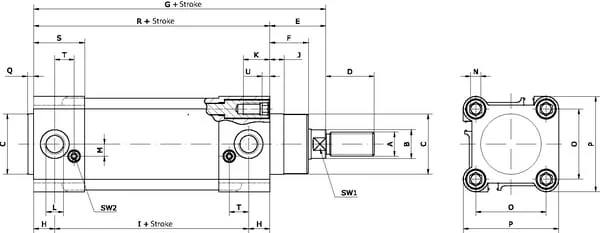 Kramp - DN125400CMG2 - Standard Cylinder