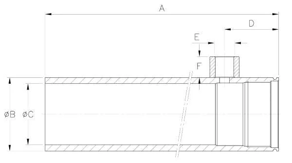 Kramp - DS29063071000 - Kramp Tube 63 Stroke 1000 L=1102 250bar