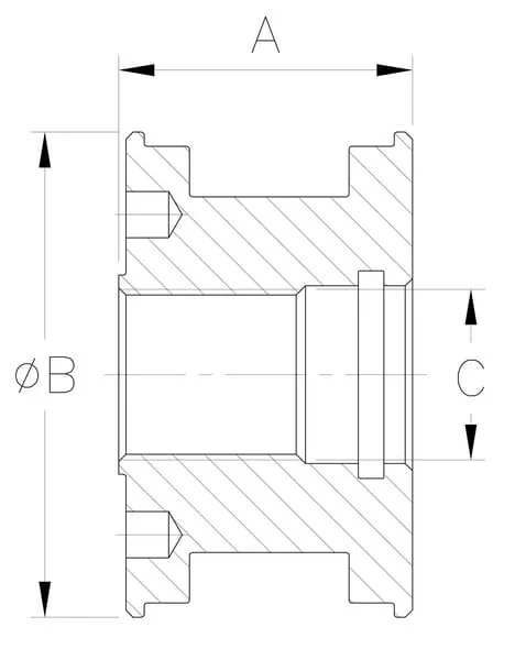 Kramp - DS2907004VM - Kramp Piston DS25 Bore 70 Sealing