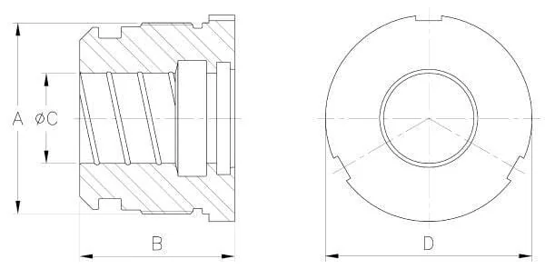 Kramp - DS2908013050VM - Cap Nut DS25 D80-50 Sealing