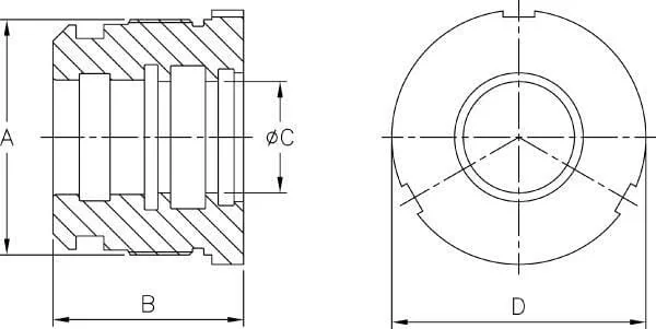 Kramp - DS2909013045 - Kramp Cylinder Head C25 Bore 90-45