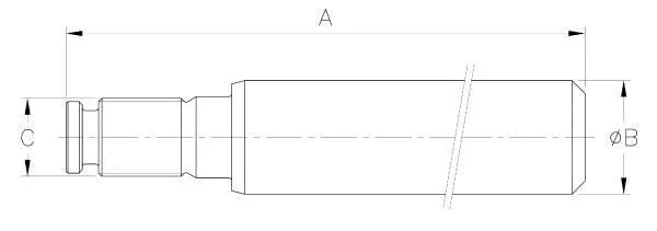 Kramp - DS3907006010500 - Rod 70 Stroke 500 D100 L=697