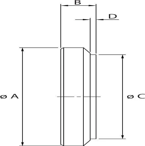 Kramp - DS3914001A - Kramp HD Cylinder End Cap D140 B=40 mm