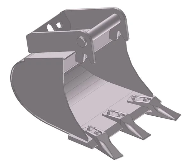 Kramp - EBDTLH01B400KR - Deep Spoon Bucket With Teeth