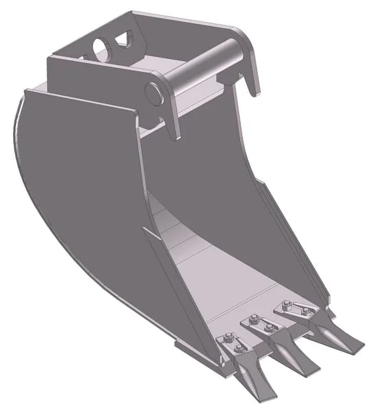 Kramp - EBDTLH01B500KR - General Purpose Bucket 500mm With Teeth