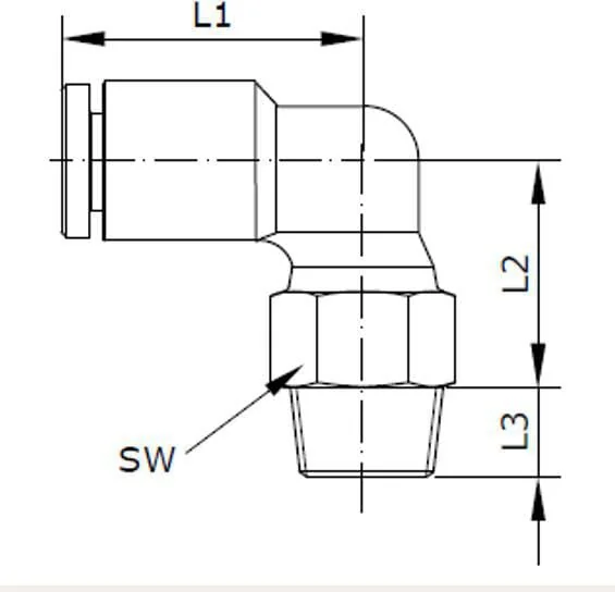 Kramp - ECF1014P - Push-In Fitting